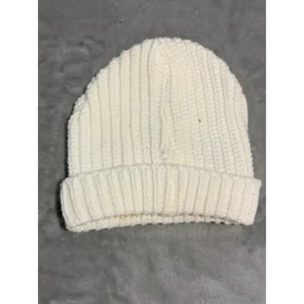 White Unicorn Knit Beanie Hat Holographic Horn One Size Kids